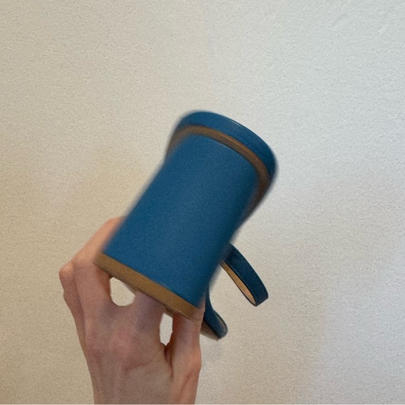 Journee Collection Women Blue Emory Open Square Toe Block Heel Sandals Size 8 - Picture 5 of 14